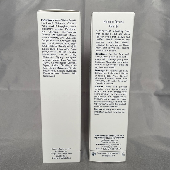 Skinbetter Refining Foam Cleanser 5 oz 148 ml NEW IN BOX - Picture 2 of 5